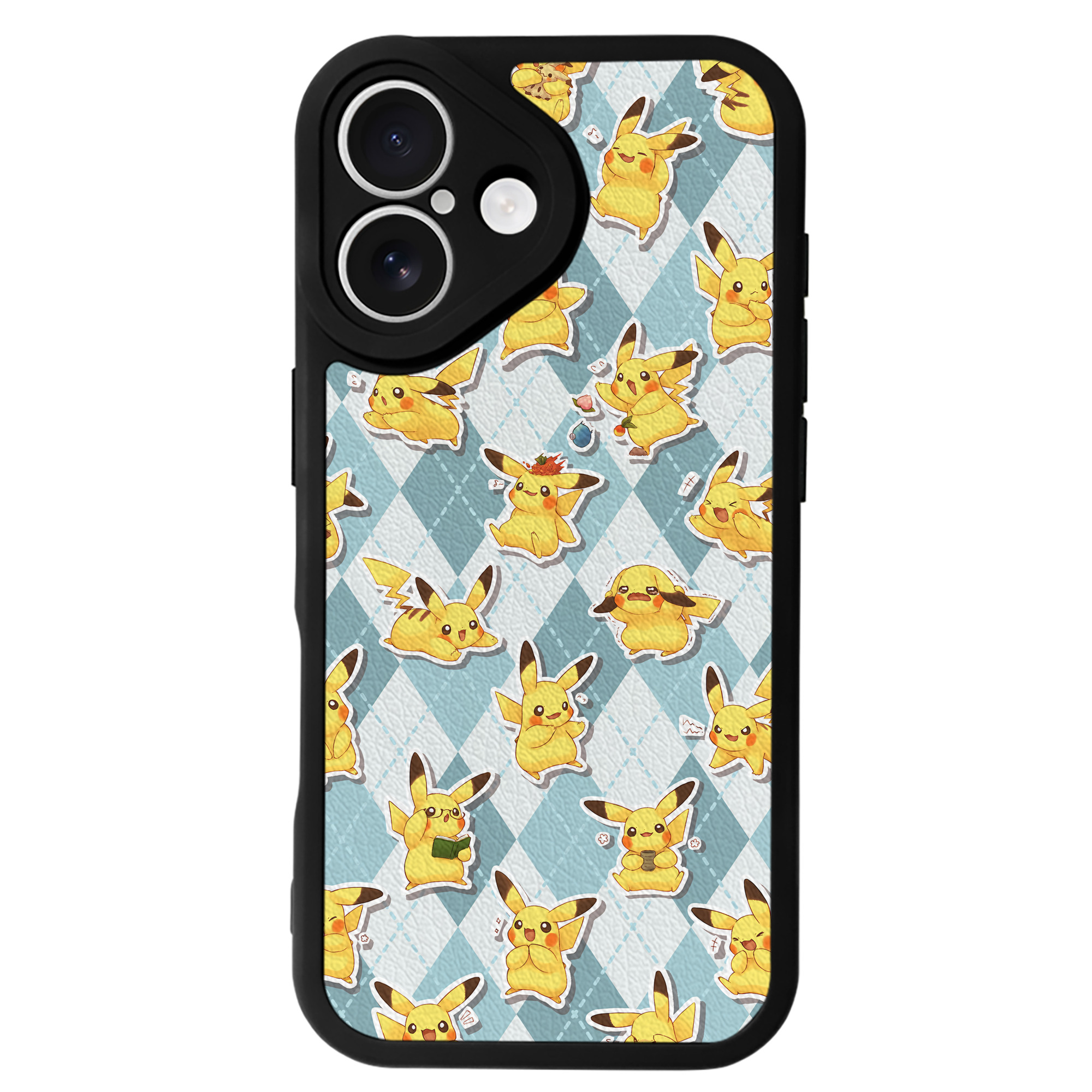 （画像用） ポケットモンスター Pokémon 【iPhone 16シリーズ対応】シリコンスマホケース（レザー調） 材質：シリコン